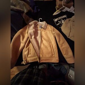 Vintage tan leather jacket
